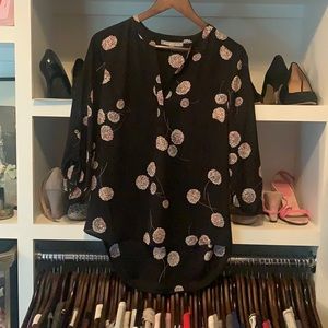 Daniel Rainn Koda Split Neck Blouse